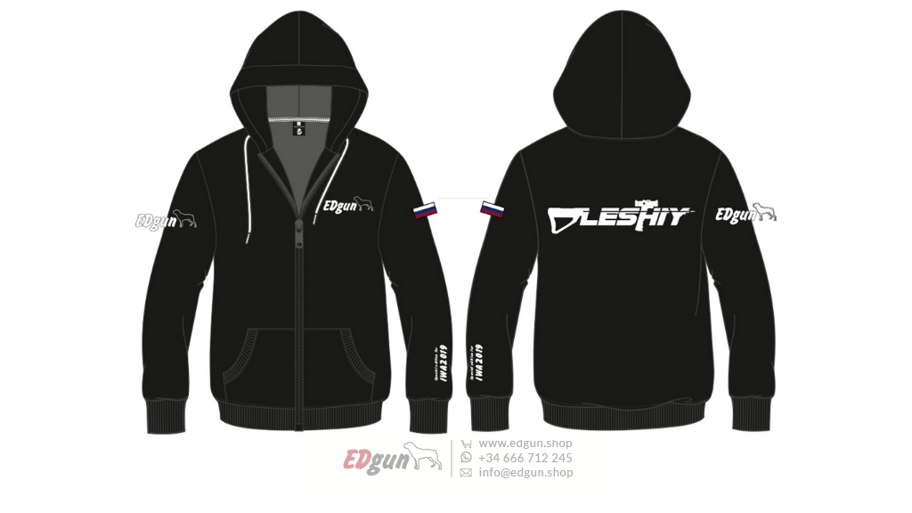 Image of the EDgun Leshiy Hooded Sweatshirt in black