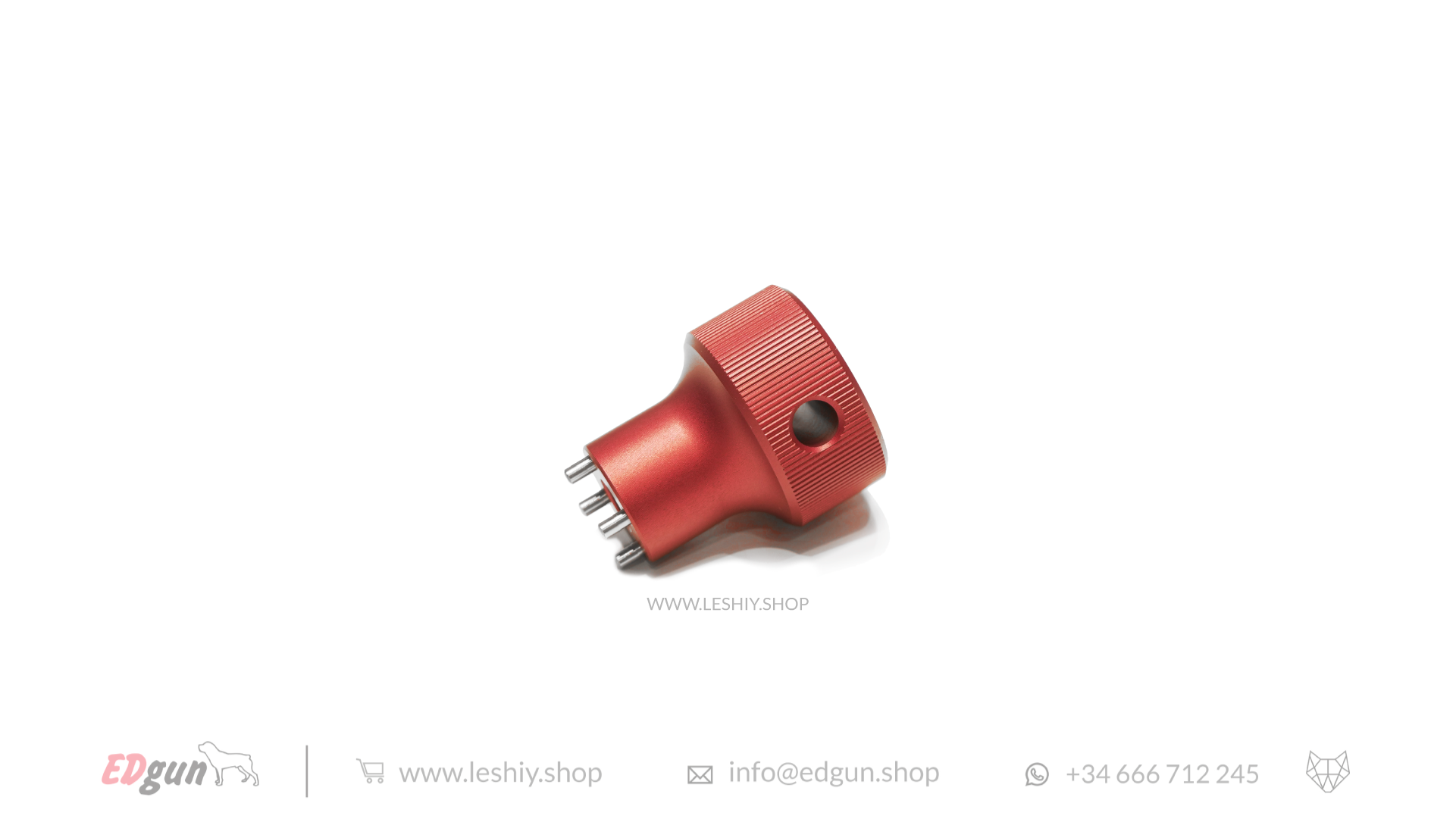 Red tool to disassemble Valkyrie suppressors side view