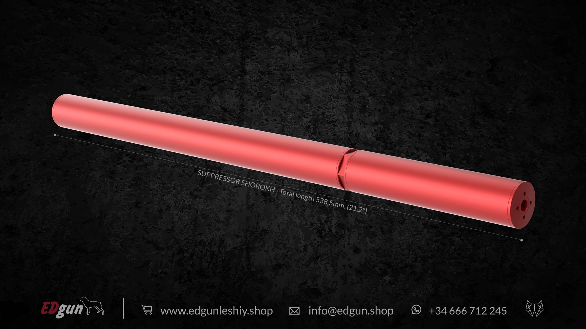 Suppressor Shorokh in red