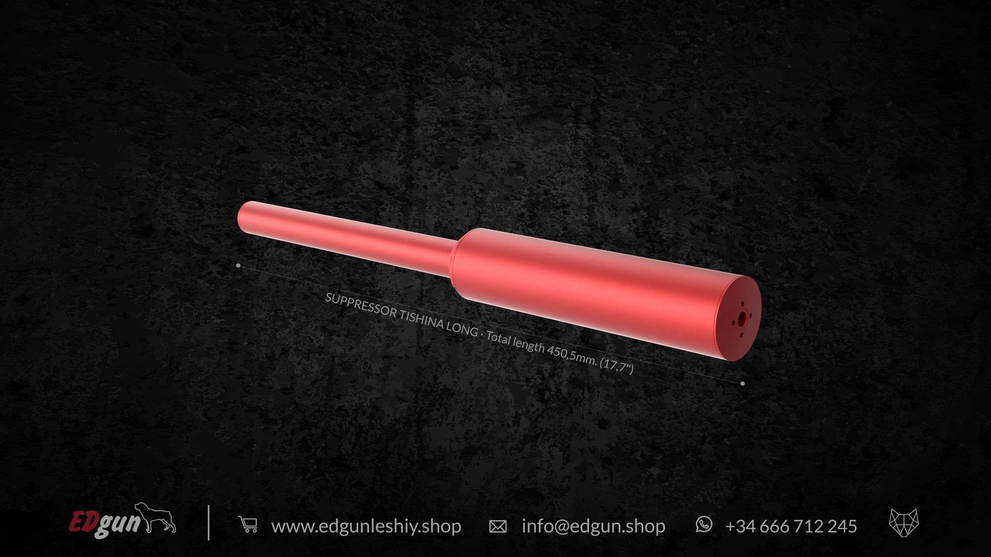 Suppressor Tishina 200 in red