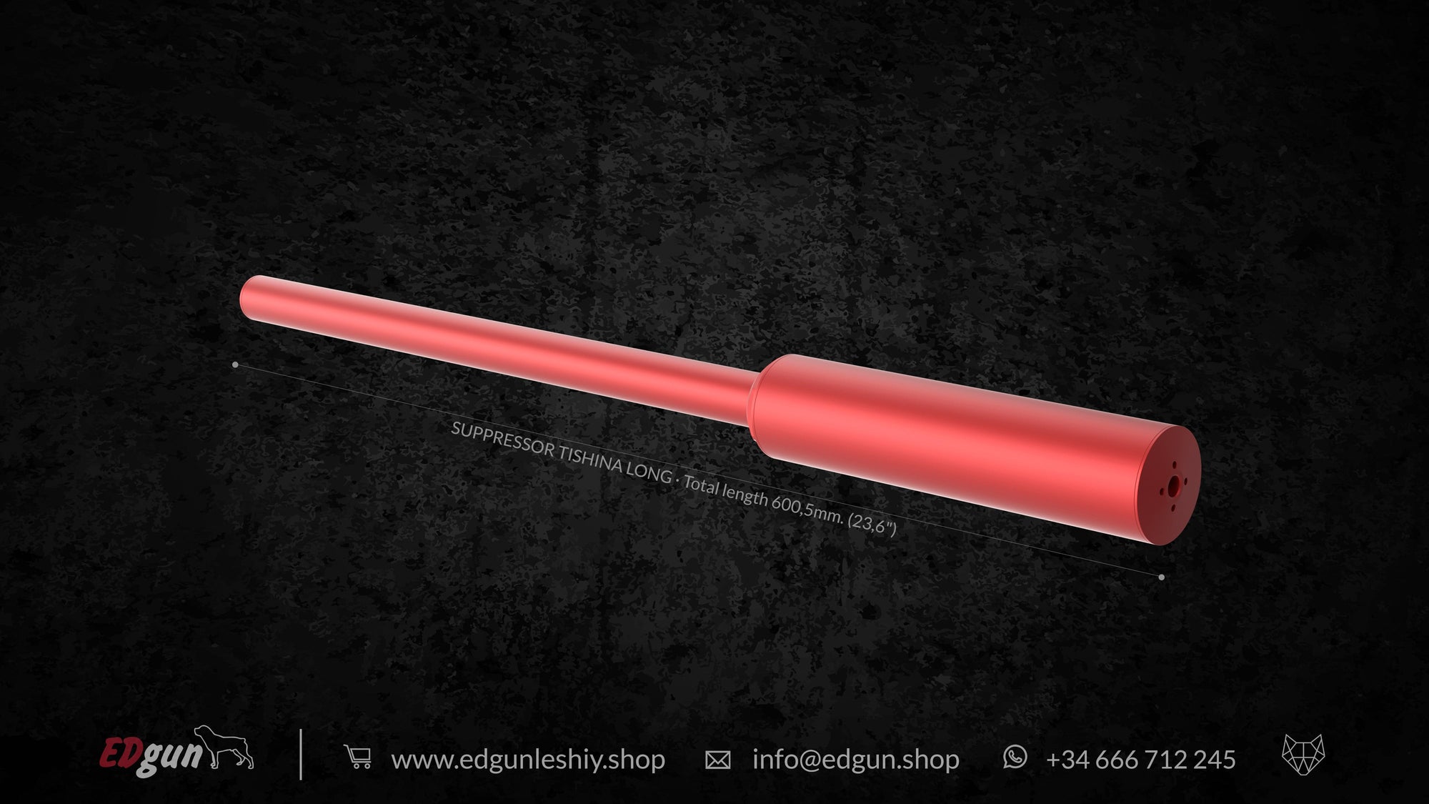 Suppressor Tishina 200 in red