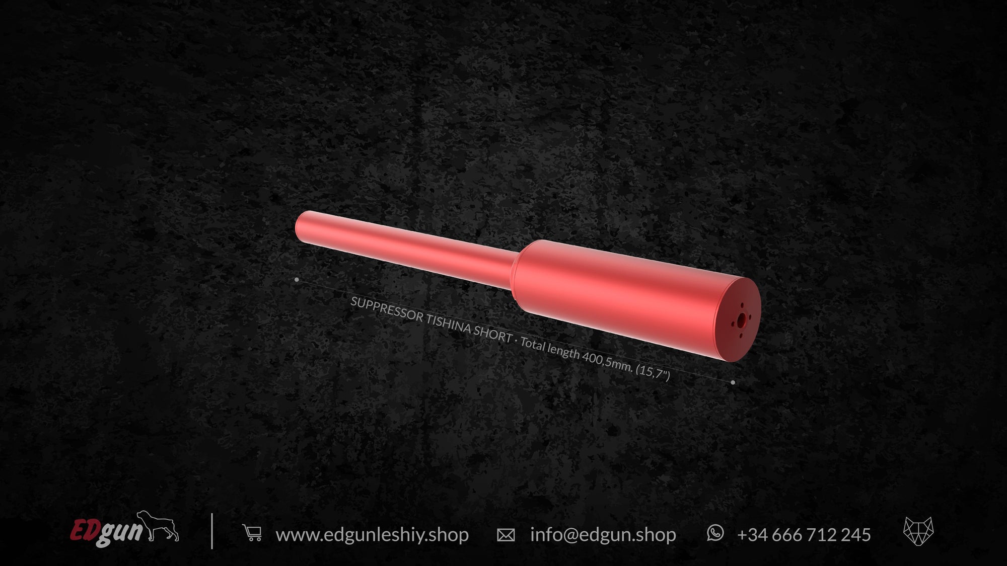 Suppressor Tishina 150 in red