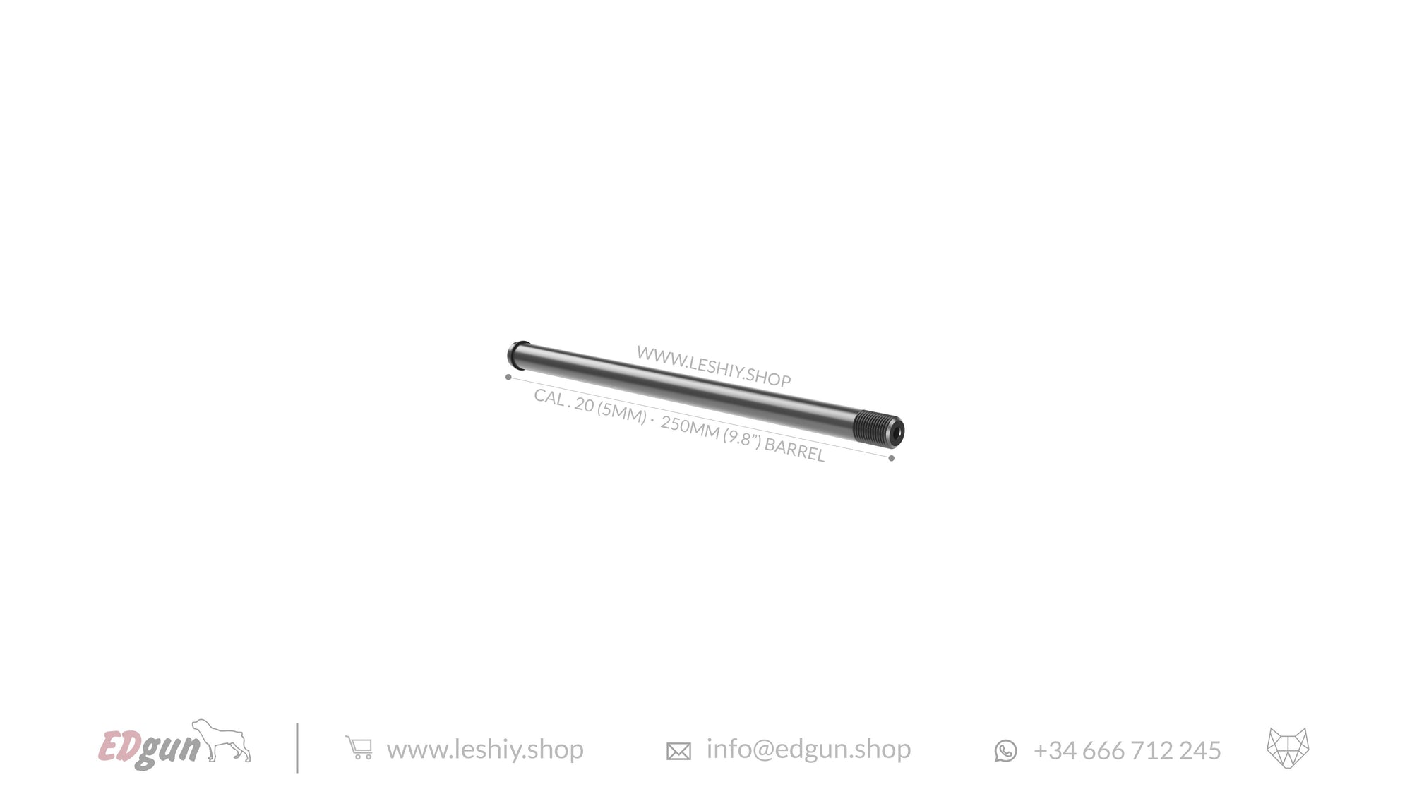 Barrels Lothar Walther cal.20 (5mm) - 250mm (9.8¨) for Leshiy 2
