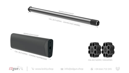 Kit 250 mm (9.85") Lothar Walther for Leshiy 2