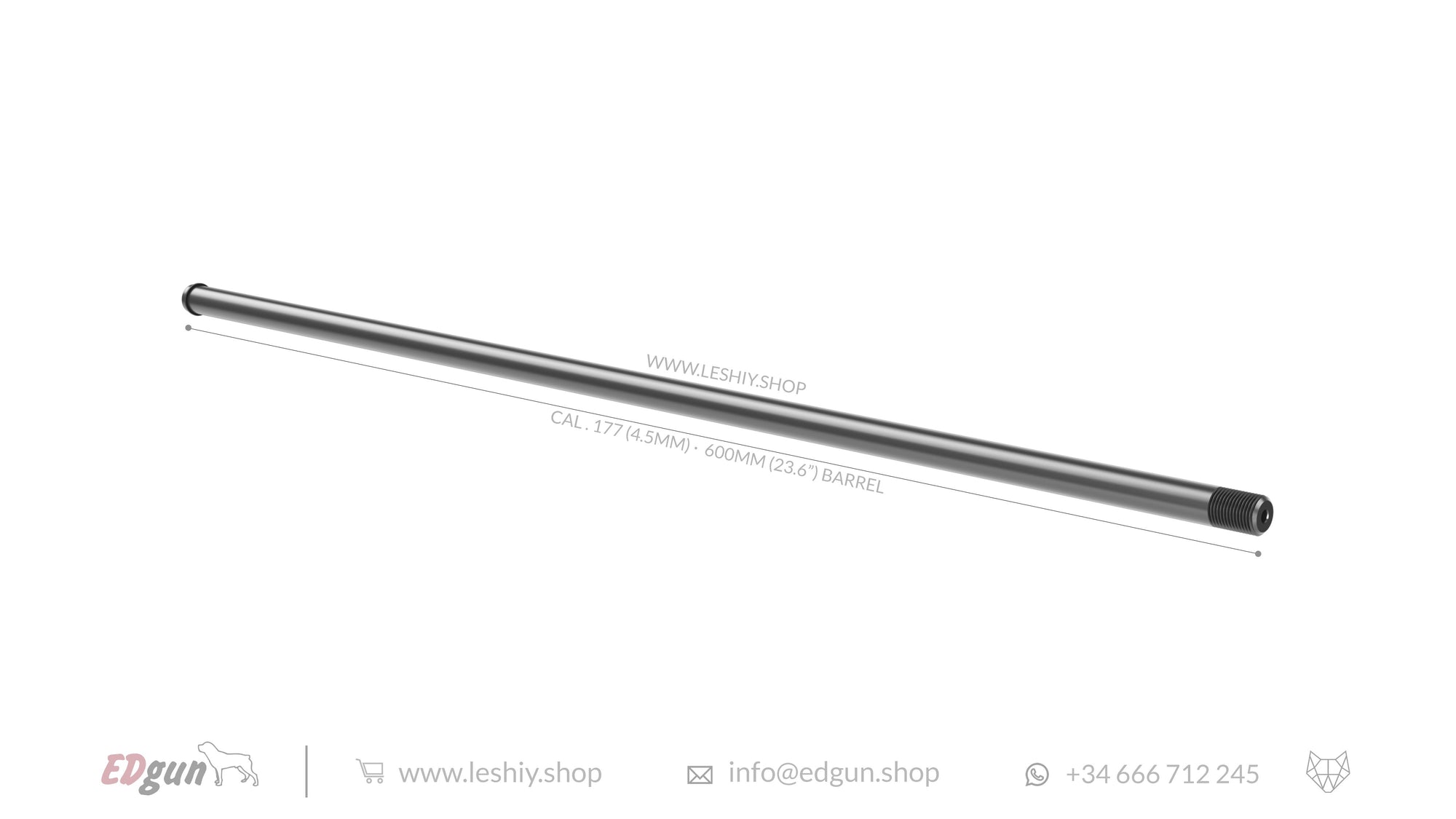 Barrels Lothar Walther cal. 177 (4.5mm) - 600mm (23.6¨) for Leshiy 2