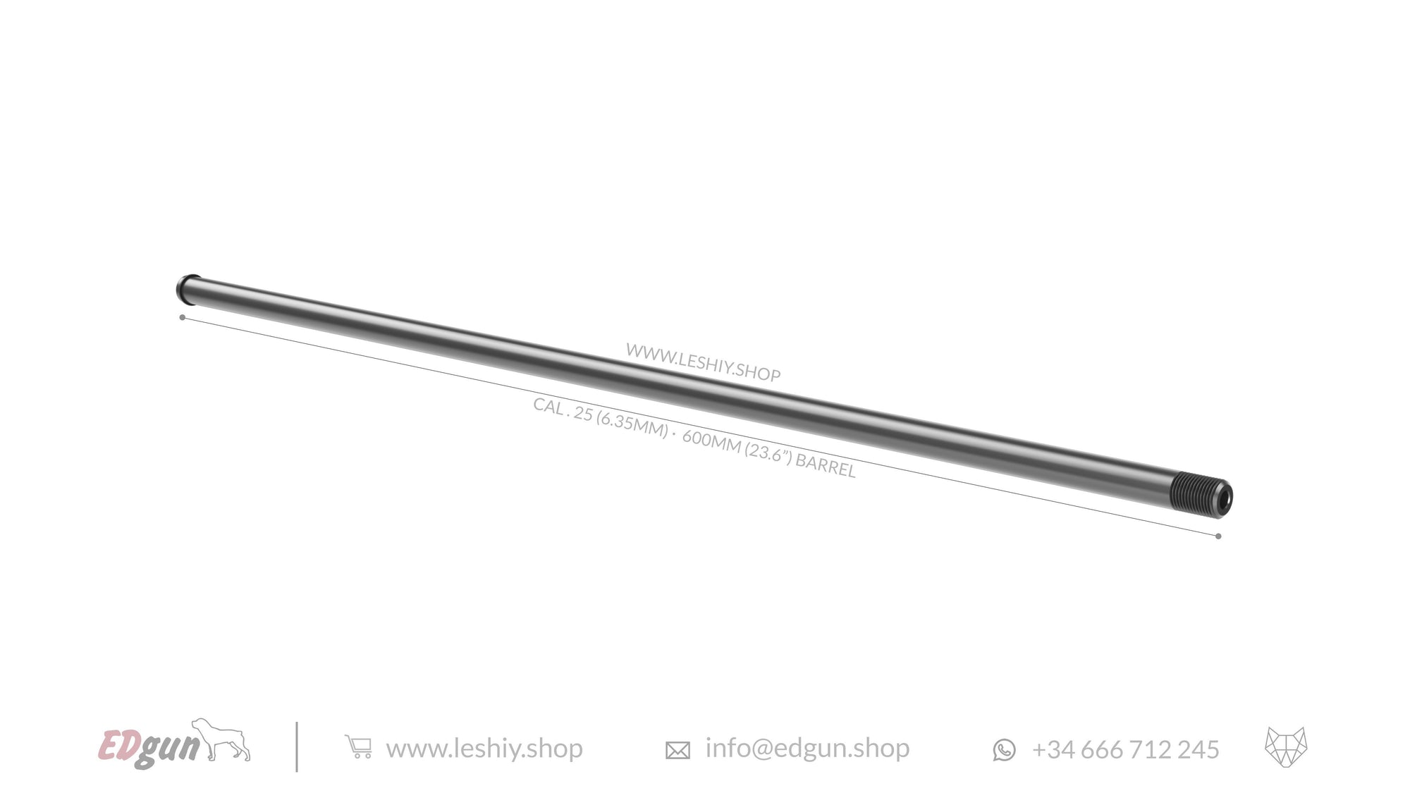 Barrel cal. 25(6.355mm) - 600mm (23.6") Alfa Precision for Leshiy 2