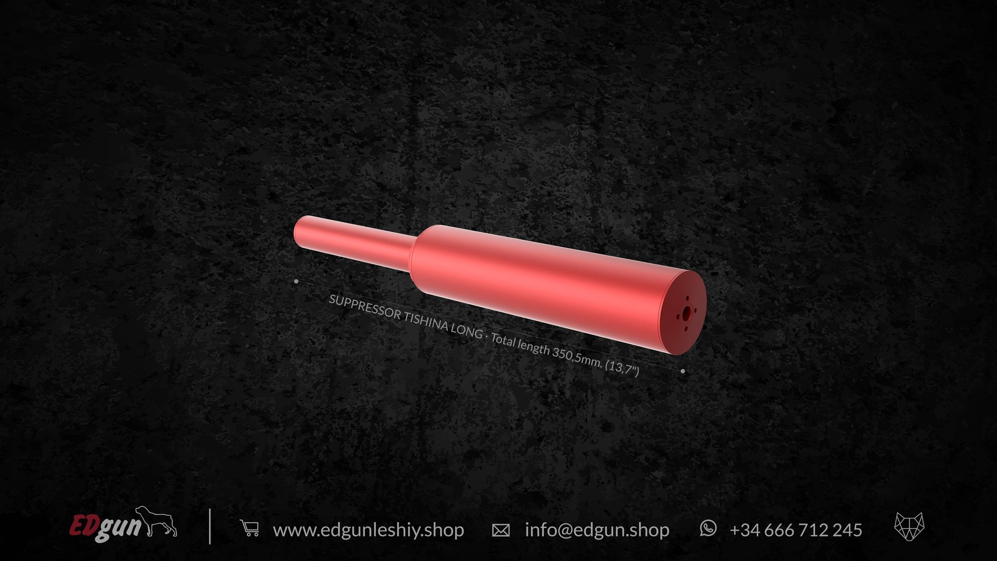 Suppressor Tishina 200 in red