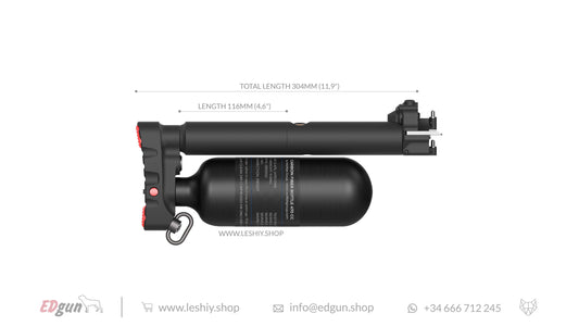 Leshiy 2 Butt with Carbon Fiber bottle 304mm