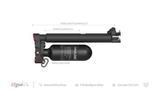 Leshiy 2 Butt with Carbon Fiber bottle 324mm