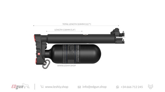 Leshiy 2 Butt with Carbon Fiber bottle 324mm
