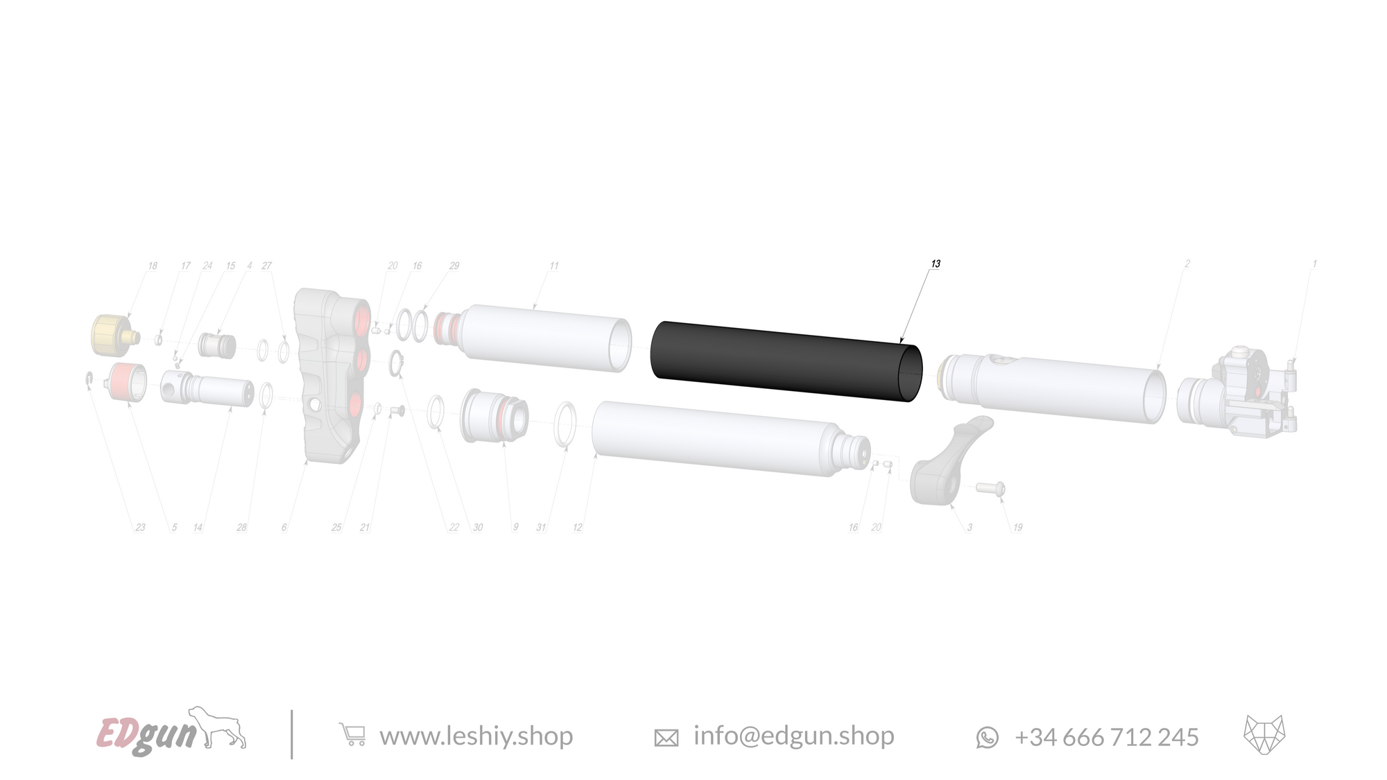 Leshiy 2 Butt LSA242000 diagram