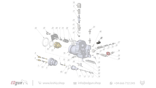 Pin lock in spare parts diagram