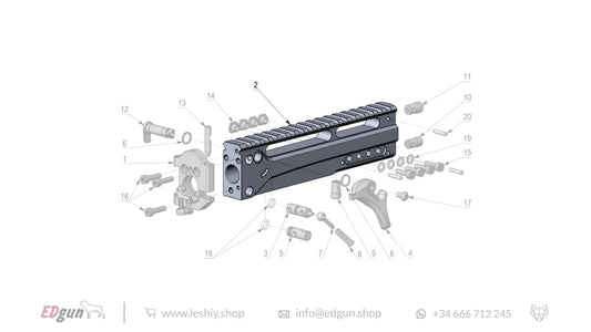 Leshiy 2 Spare Parts: Receiver LSA241000 Diagram