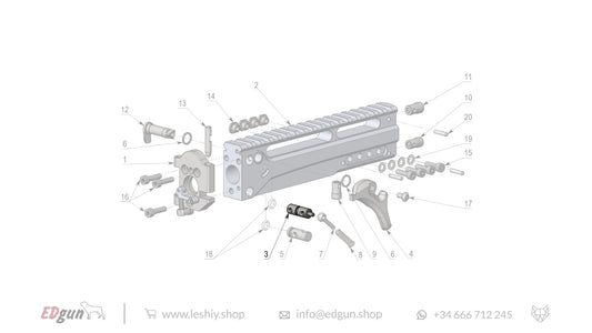 Leshiy 2 Spare Parts: Receiver LSA241000 Diagram