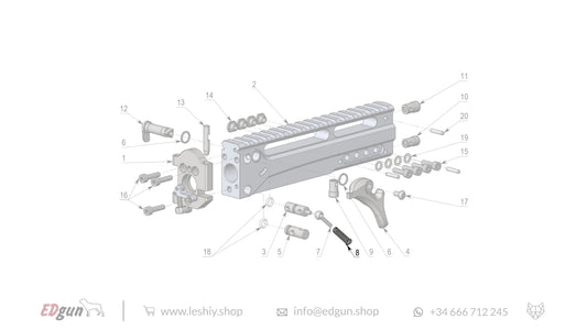 Leshiy 2 Spare Parts: Receiver LSA241000 Diagram