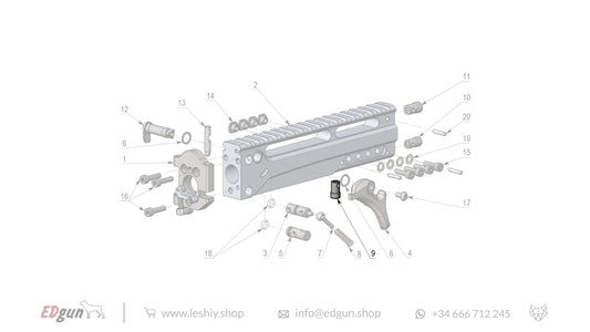 Leshiy 2 Spare Parts: Receiver LSA241000 Diagram