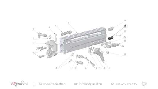 Leshiy 2 Spare Parts: Receiver LSA241000 Diagram