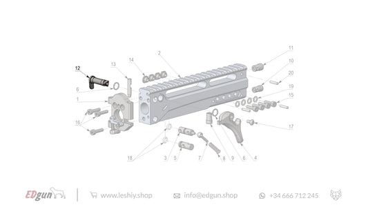 Leshiy 2 Spare Parts: Receiver LSA241000 Diagram