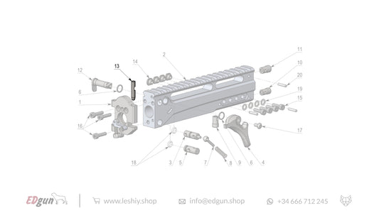 Leshiy 2 Spare Parts: Receiver LSA241000 Diagram