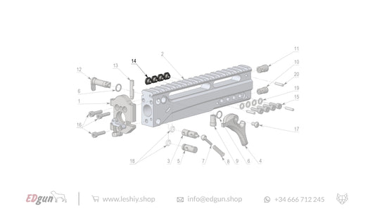 Leshiy 2 Spare Parts: Receiver LSA241000 Diagram