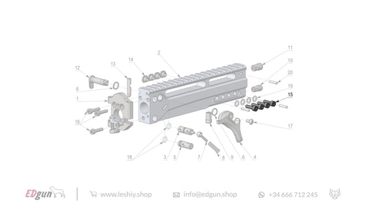 Leshiy 2 Spare Parts: Receiver LSA241000 Diagram