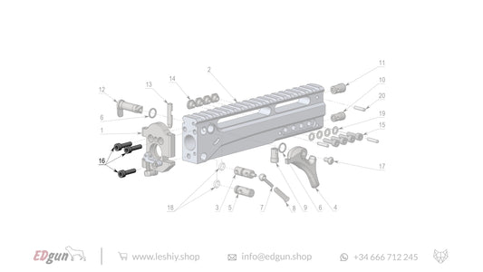 Leshiy 2 Spare Parts: Receiver LSA241000 Diagram