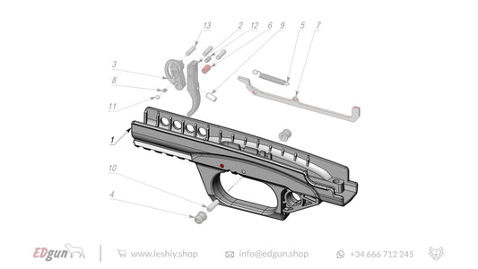 Leshiy 2 Firing Mechanism LSA238000 diagram