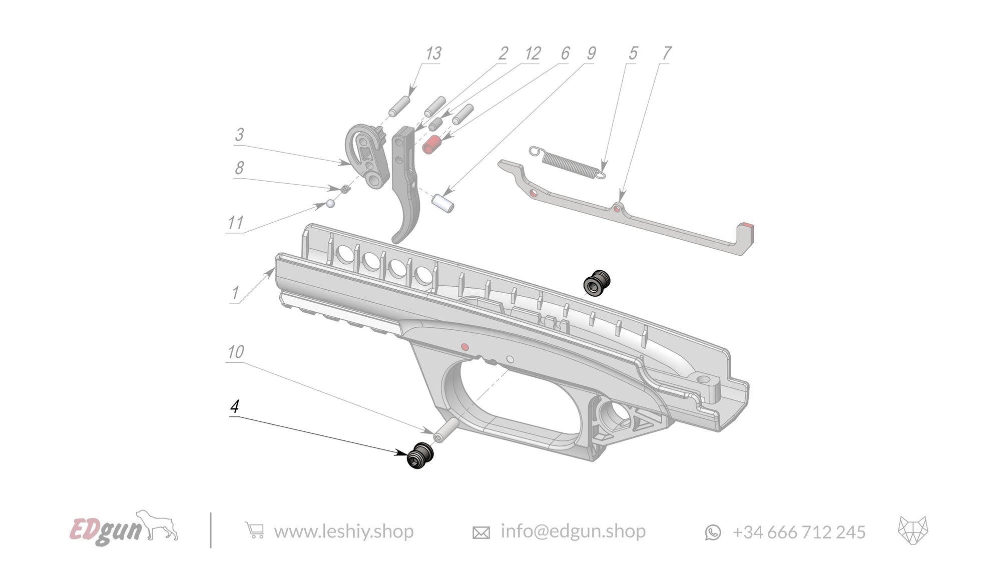 Leshiy 2 Firing Mechanism LSA238000 diagram