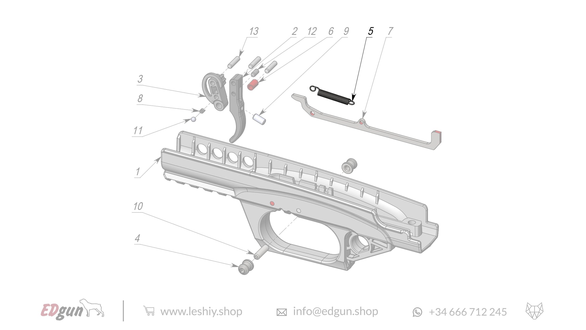 Leshiy 2 Firing Mechanism LSA238000 diagram