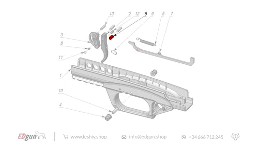 Leshiy 2 Firing Mechanism LSA238000 diagram