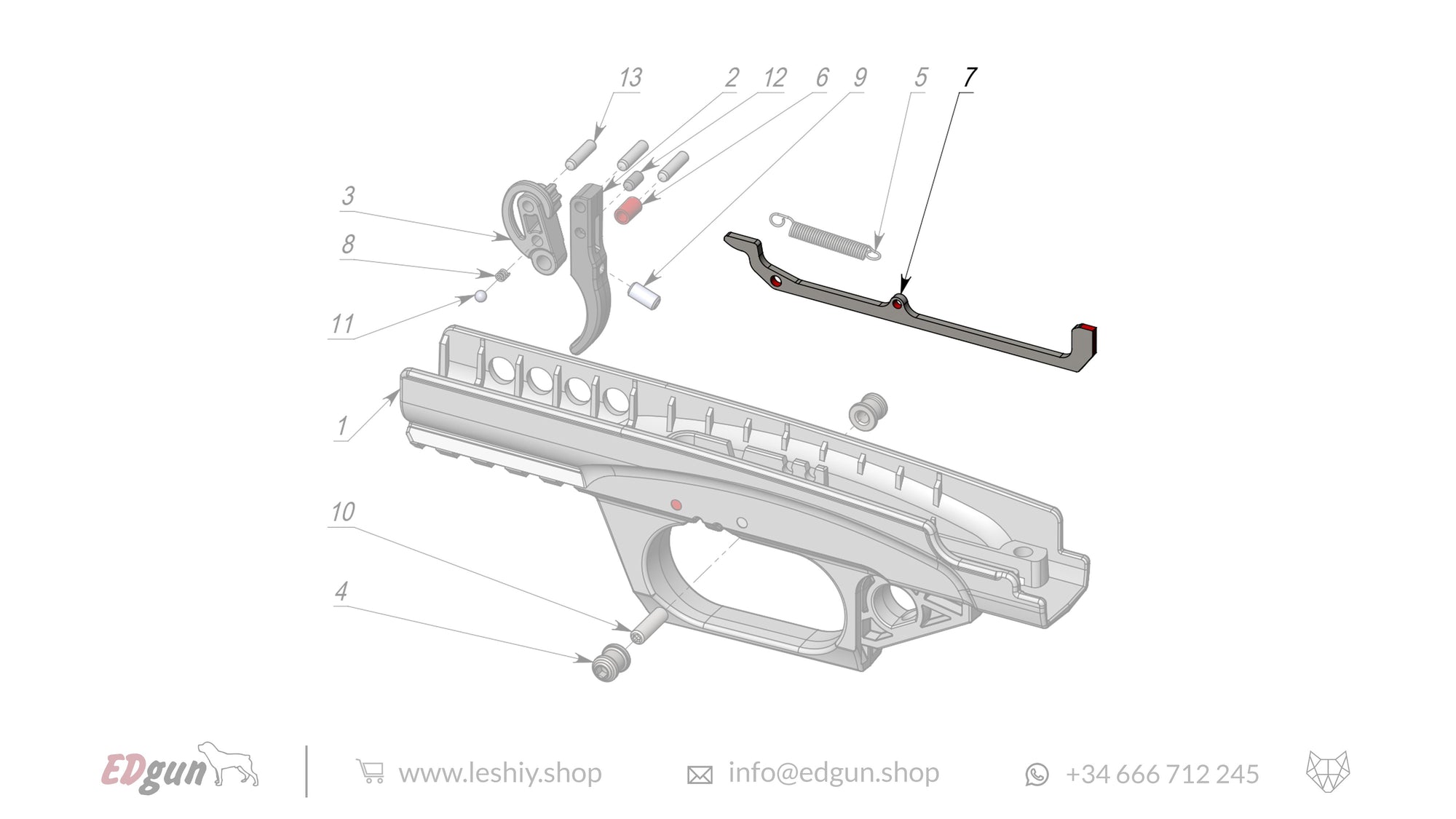 Leshiy 2 Firing Mechanism LSA238000 diagram