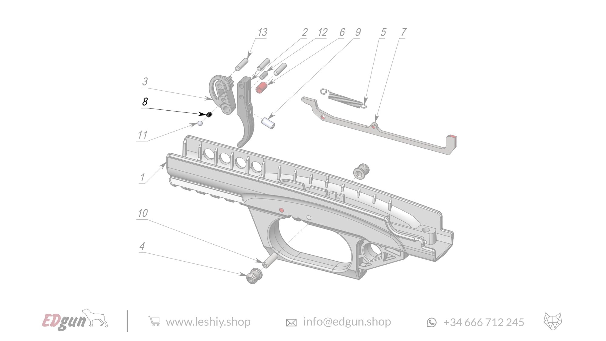 Leshiy 2 Firing Mechanism LSA238000 diagram