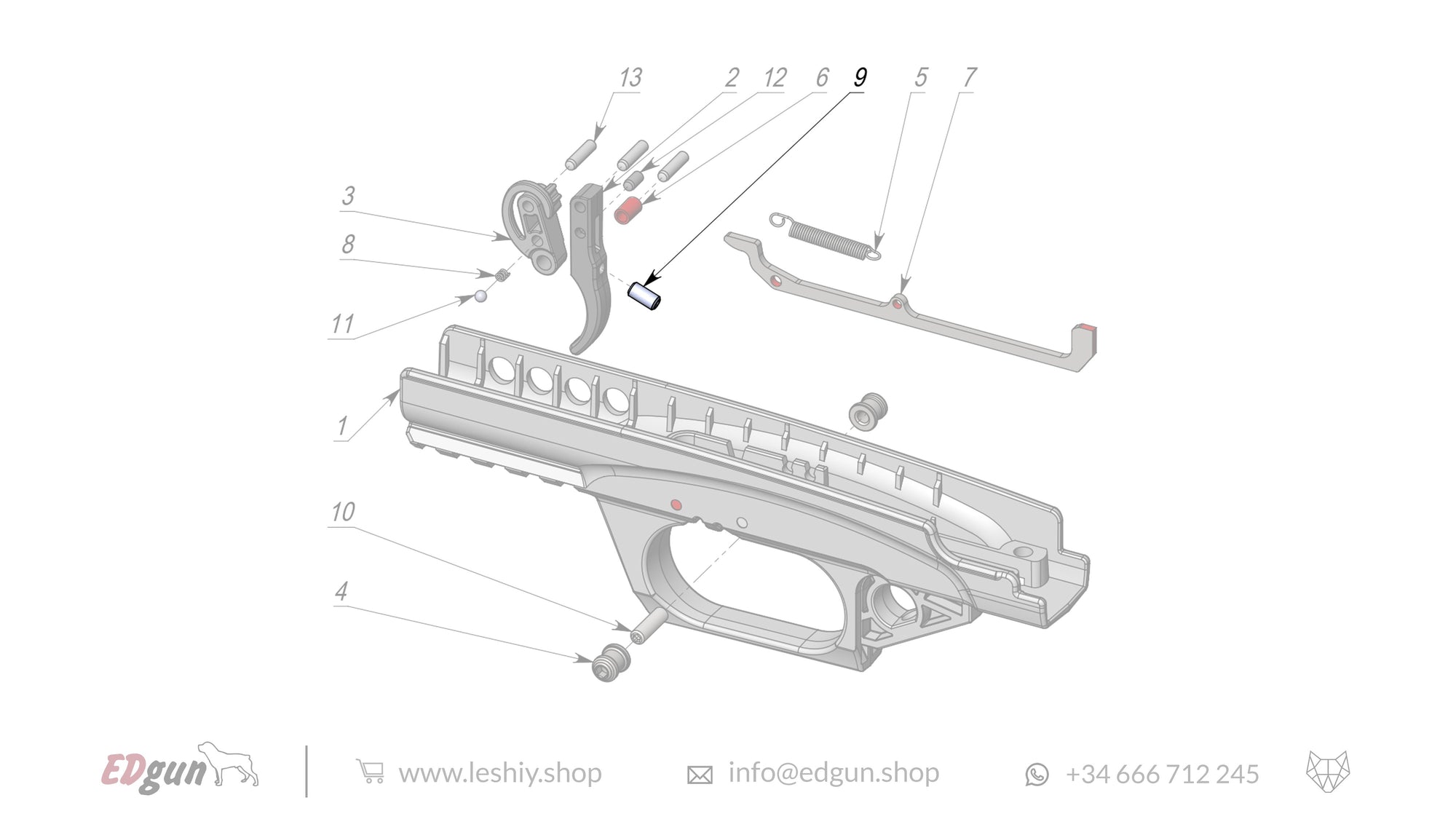 Leshiy 2 Firing Mechanism LSA238000 diagram