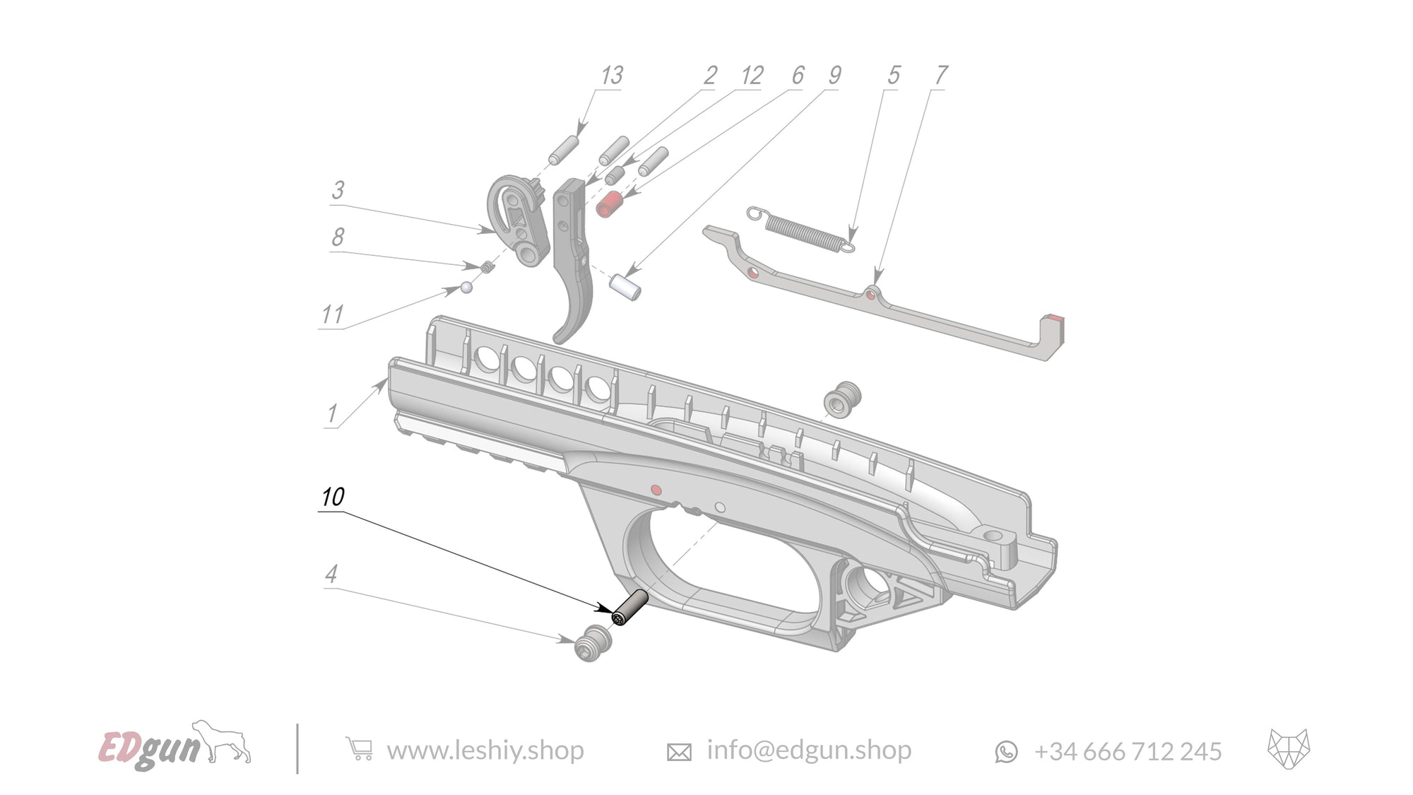 Leshiy 2 Firing Mechanism LSA238000 diagram