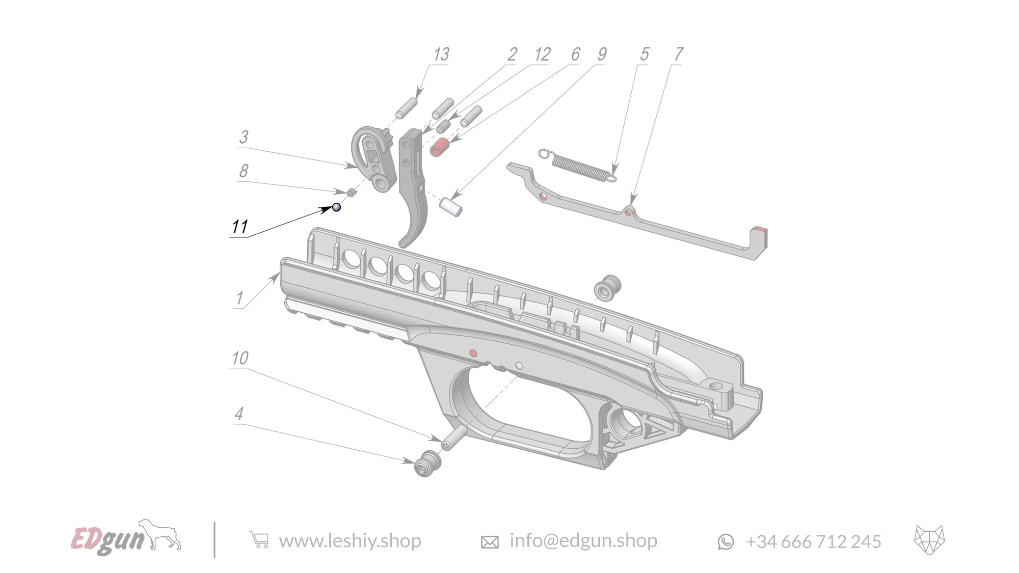 Leshiy 2 Firing Mechanism LSA238000 diagram