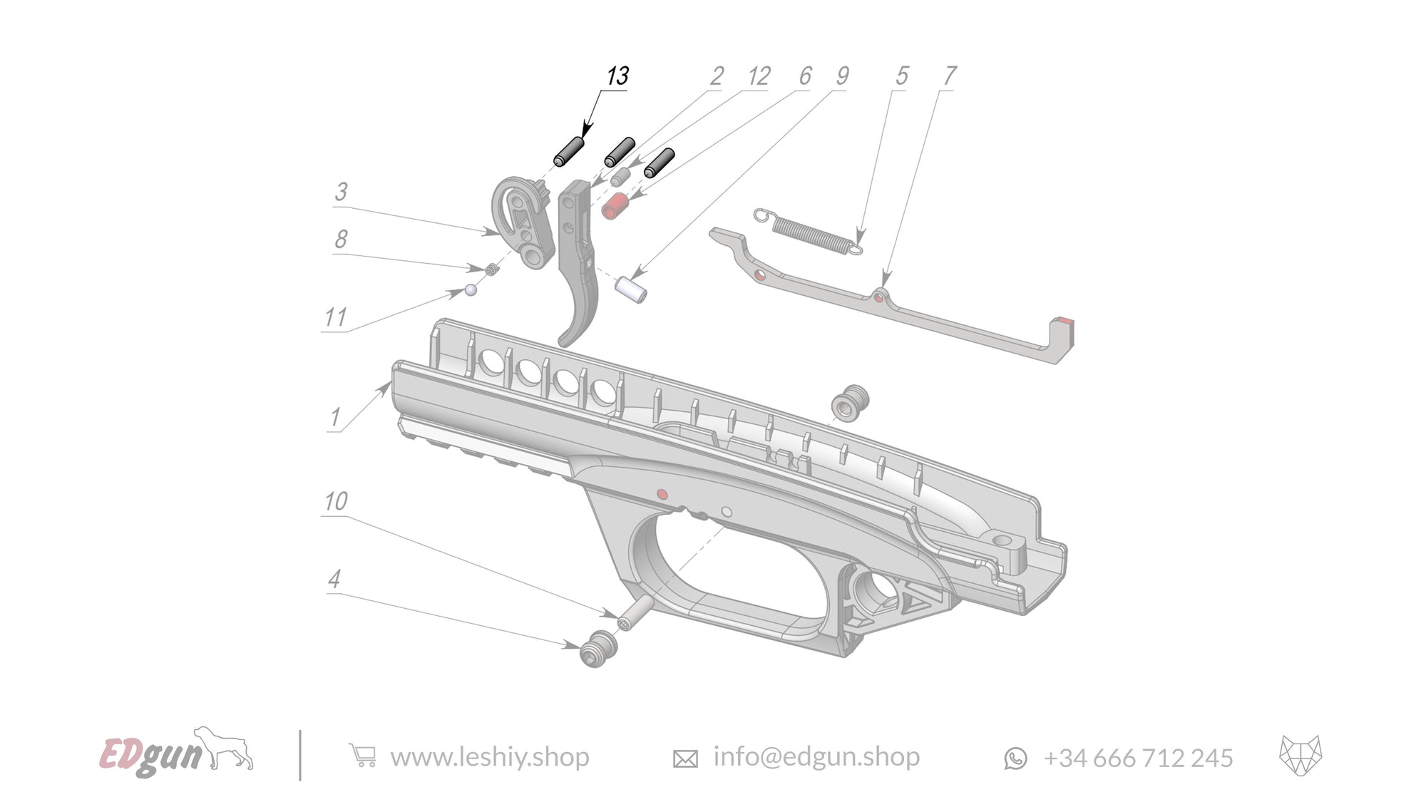 Leshiy 2 Firing Mechanism LSA238000 diagram