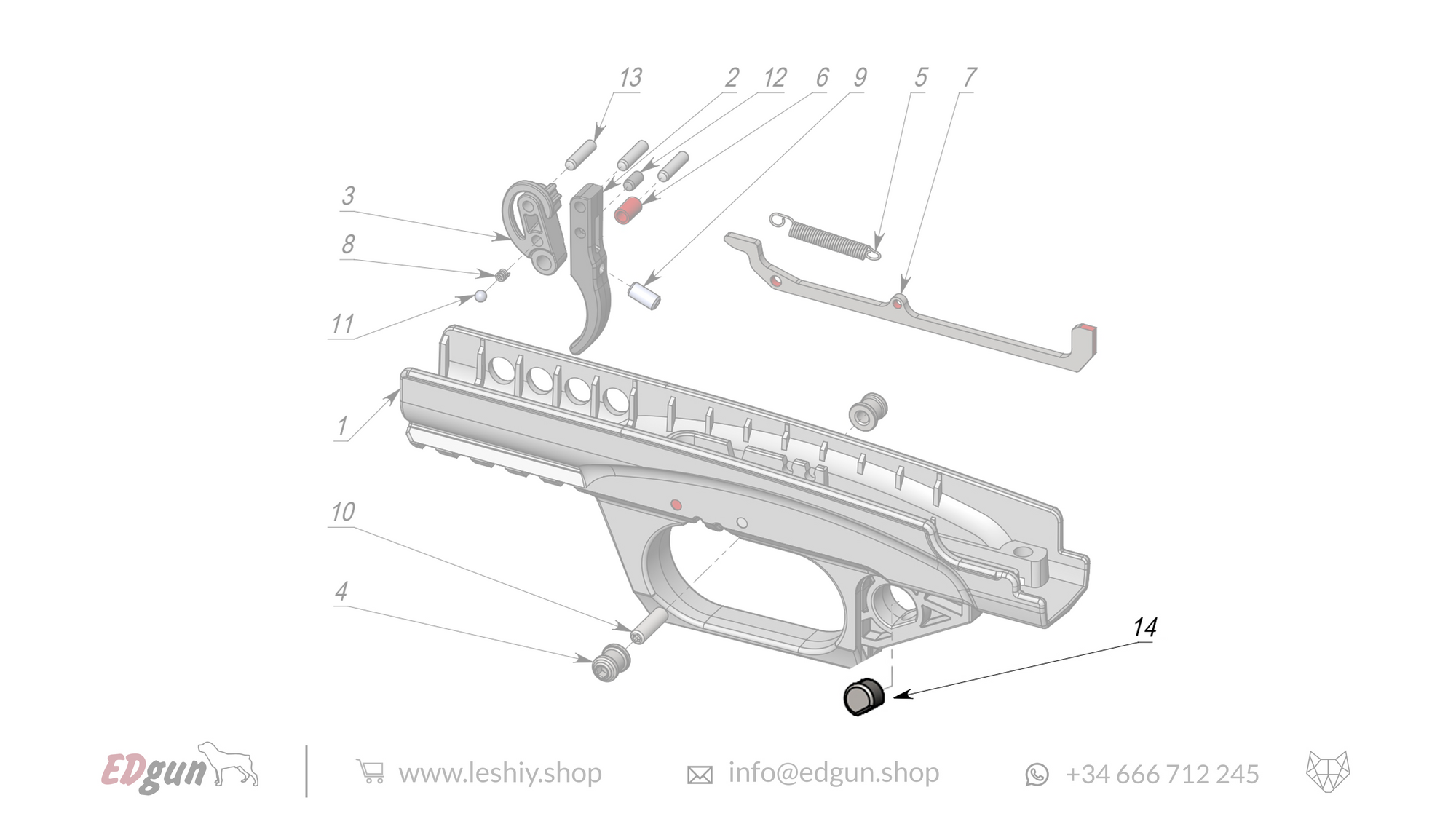 Leshiy 2 Firing Mechanism LSA238000 diagram