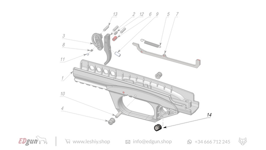 Leshiy 2 Firing Mechanism LSA238000 diagram