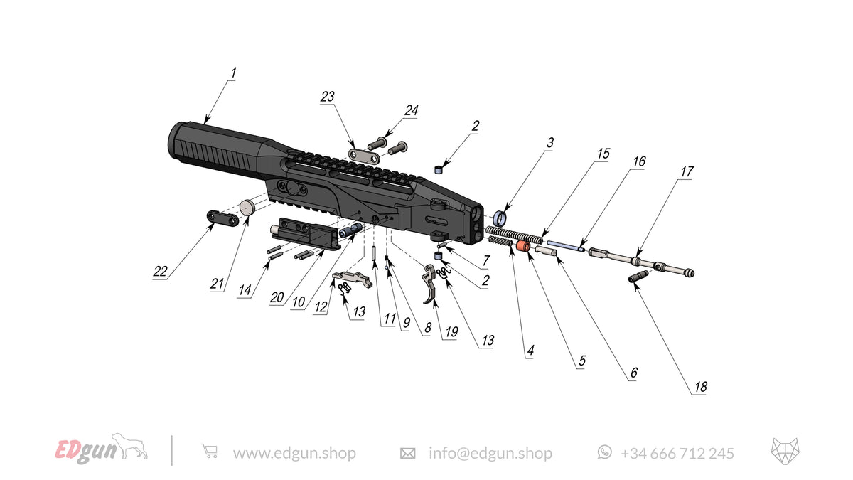 Leshiy Classic Spare Parts: Receiver diagram