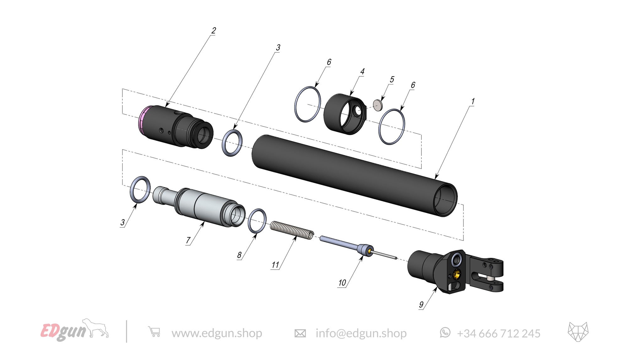 Spare parts Reservoir KL000002 for Leshiy Classic diagram.