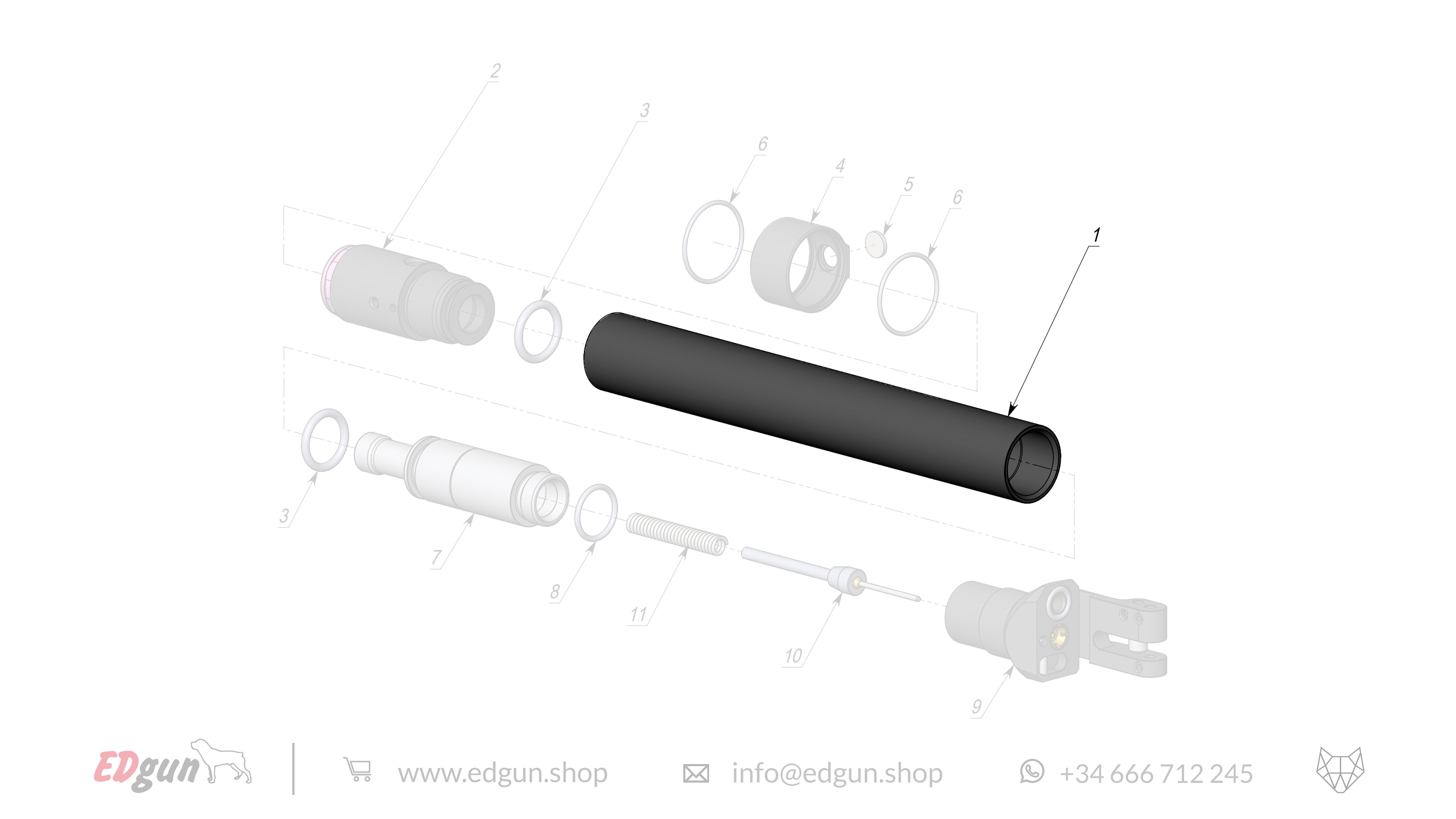 Spare parts Reservoir KL000002 for Leshiy Classic