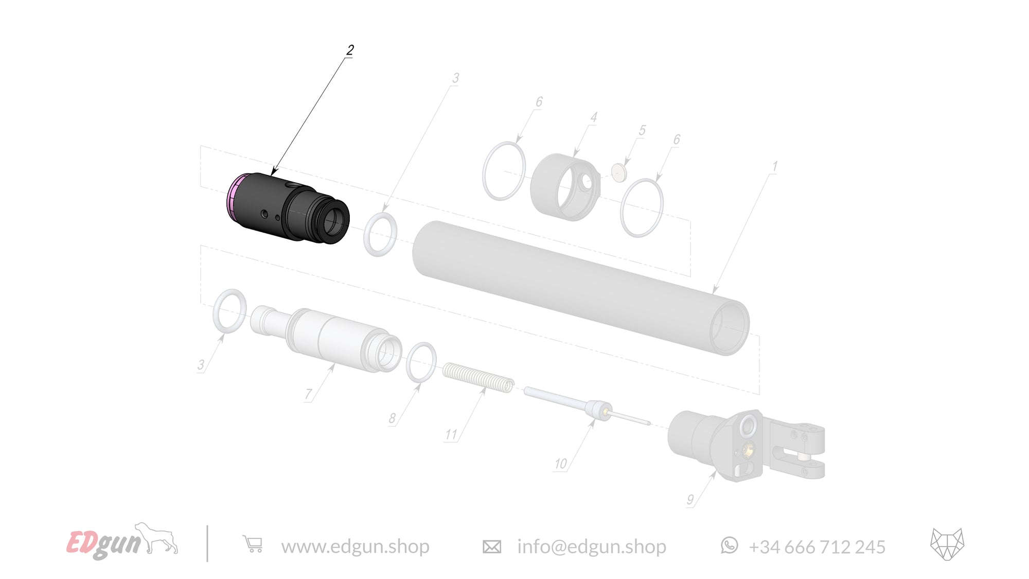 Spare parts Reservoir KL000002 for Leshiy Classic