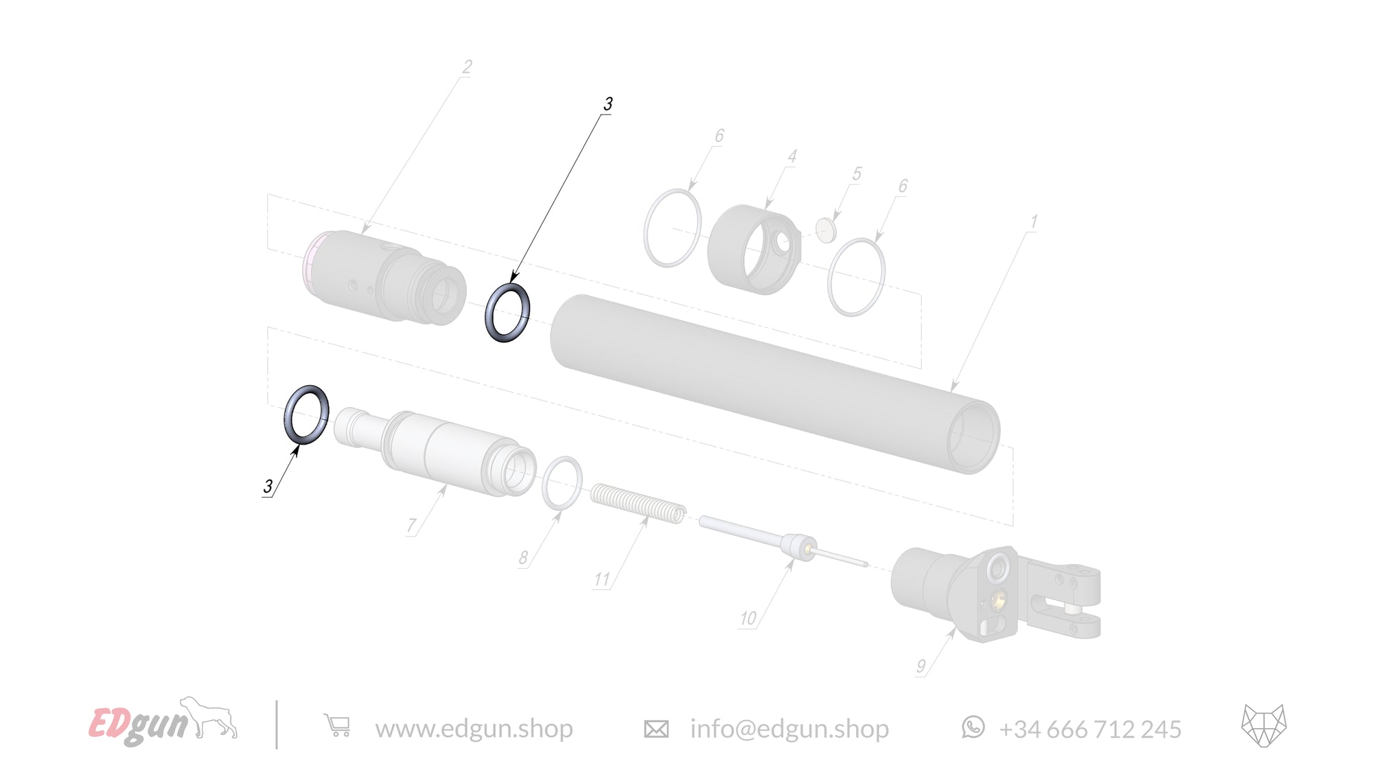 Spare parts Reservoir KL000002 for Leshiy Classic