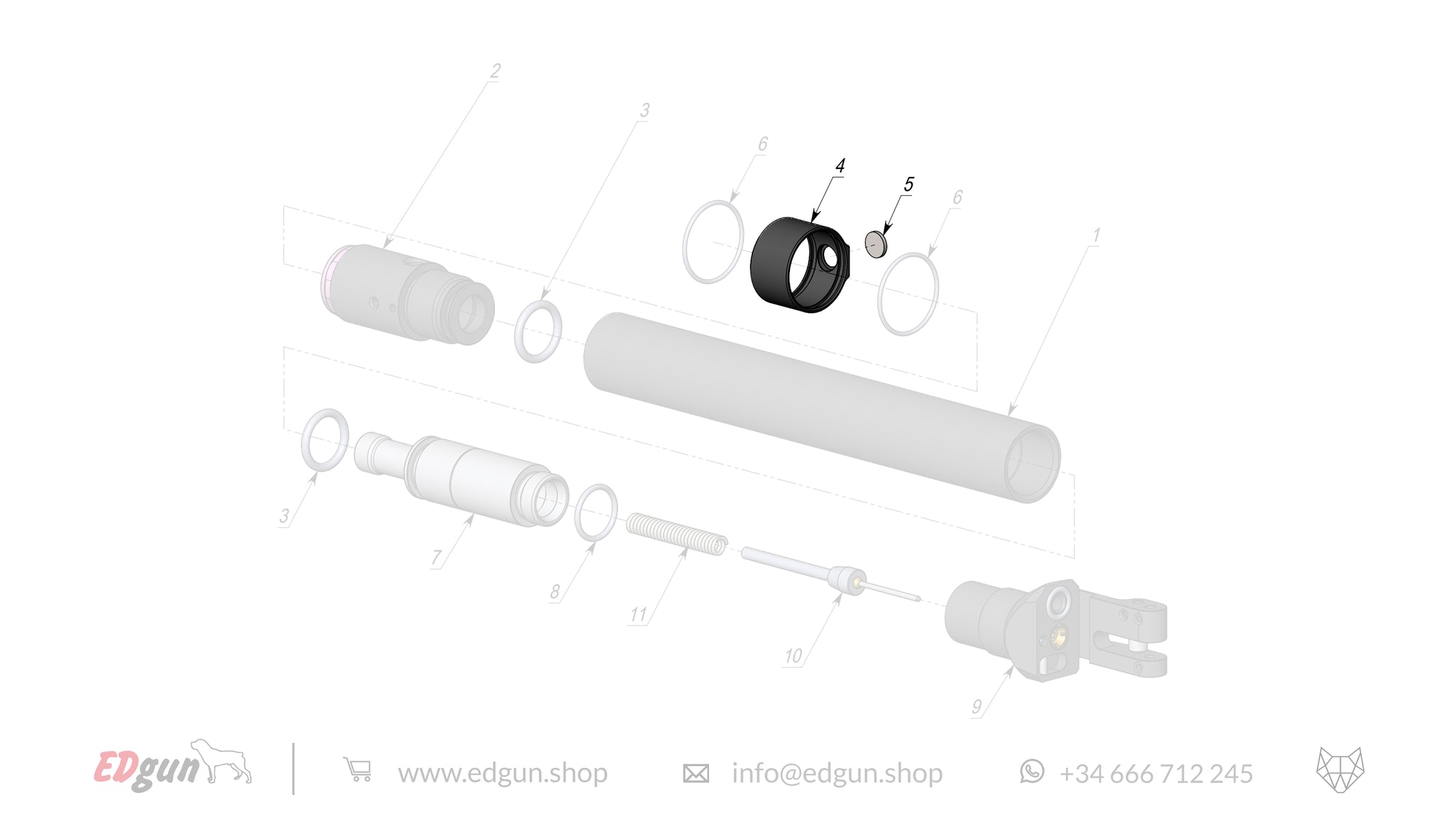 Spare parts Reservoir KL000002 for Leshiy Classic