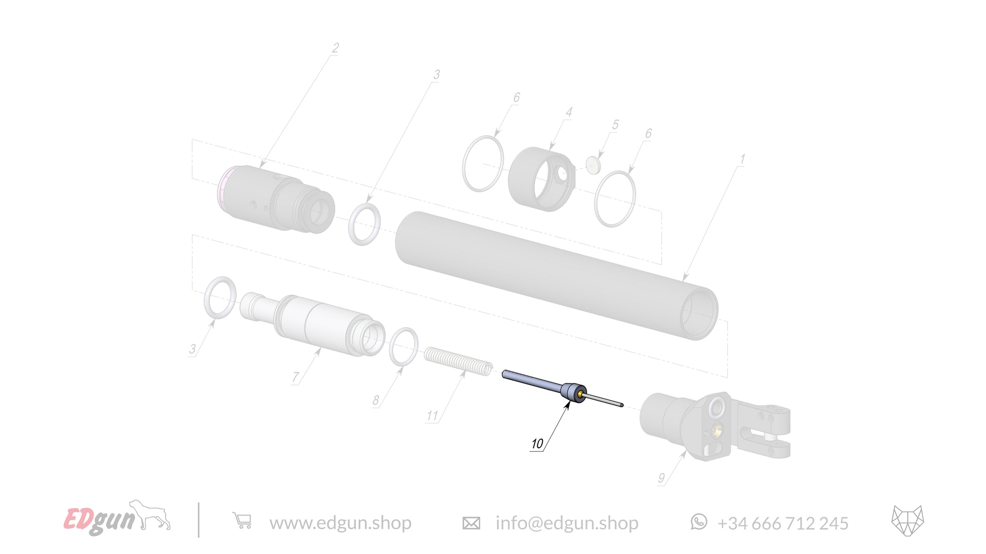 Spare parts Reservoir KL000002 for Leshiy Classic