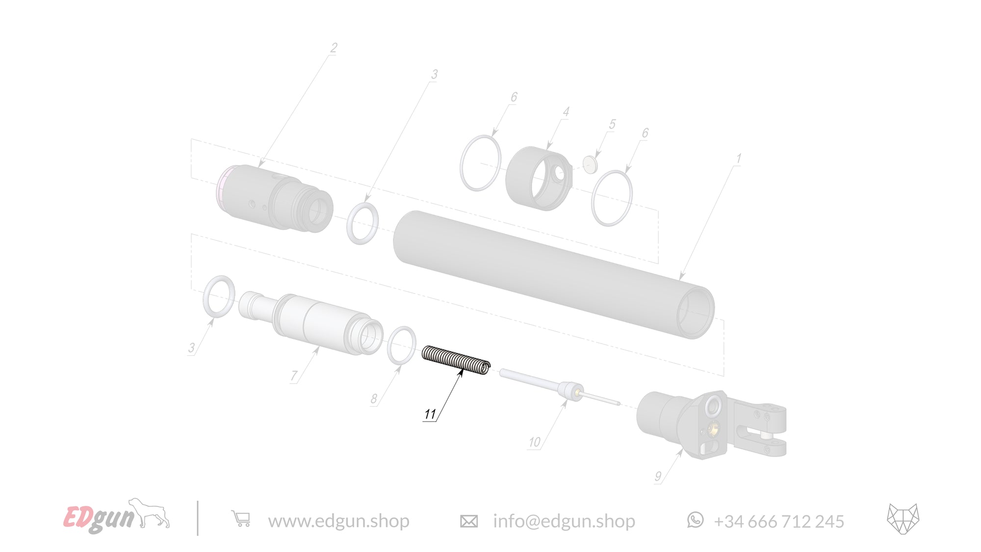 Spare parts Reservoir KL000002 for Leshiy Classic