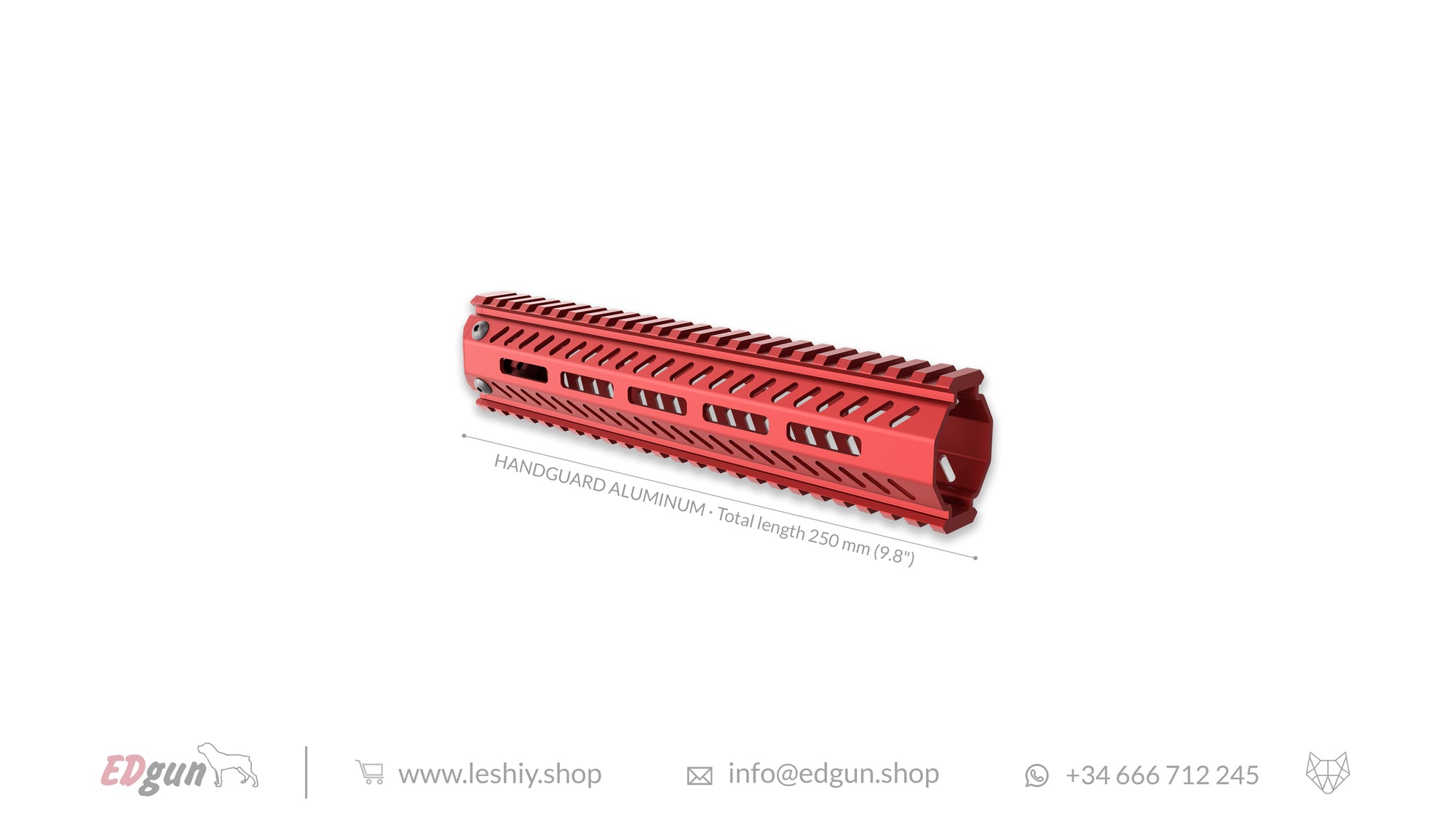 Aluminum Handguard red