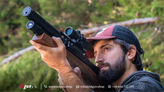 Image of Francisco shooting the Standard EDgun Matador R5M