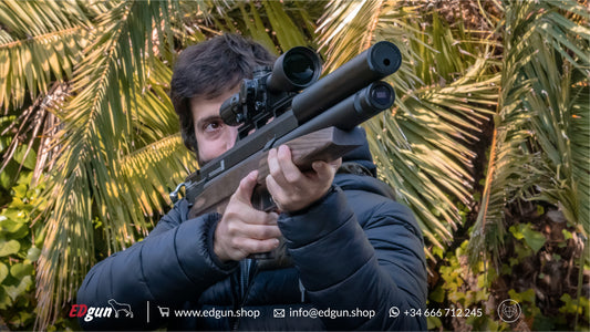 Image of Francisco shooting the Long Limited Edition of EDgun Matador R5