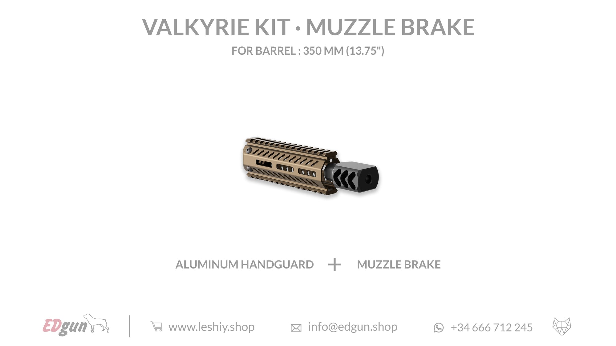 Muzzle brake 350mm